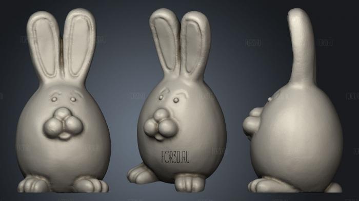 Easter Rabbit Easter Egg stl model for CNC