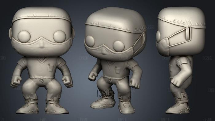 Funko enfermero stl model for CNC