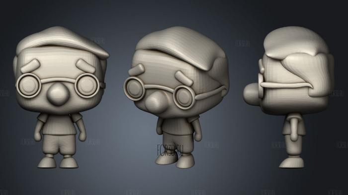 Funko pop millhouse stl model for CNC