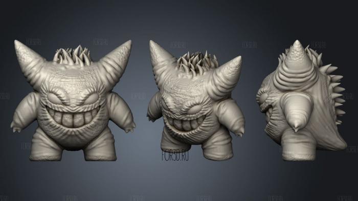 Gengar realiste stl model for CNC