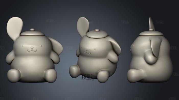 Pompompurin stl model for CNC