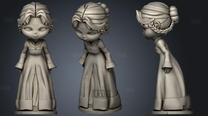 Rya Elden ring Chibi 2 stl model for CNC