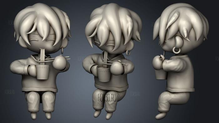 Tokyo Revengers Matsuno Chifuyu Chibi stl model for CNC