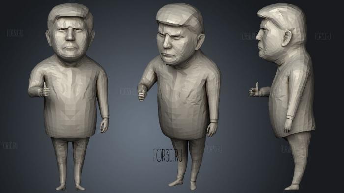 TRUMP 3d stl модель для ЧПУ