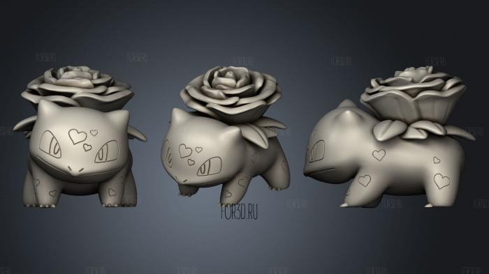 Valentines day bulba stl model for CNC