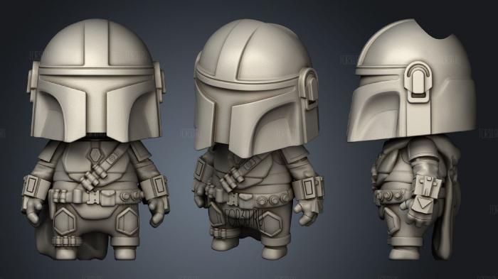 Vaso mandalorian stl model for CNC