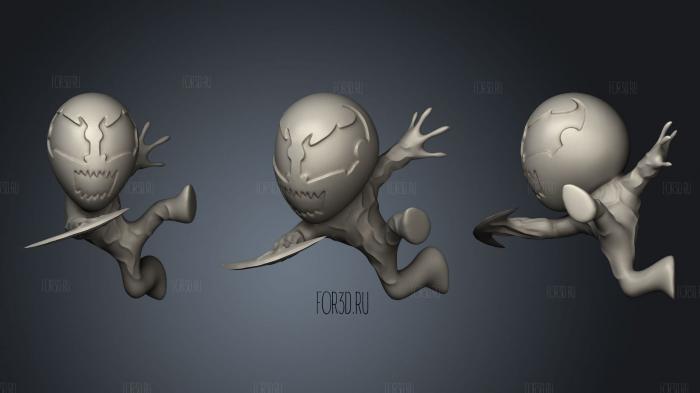 Venom Carnage Chibi 22 stl model for CNC