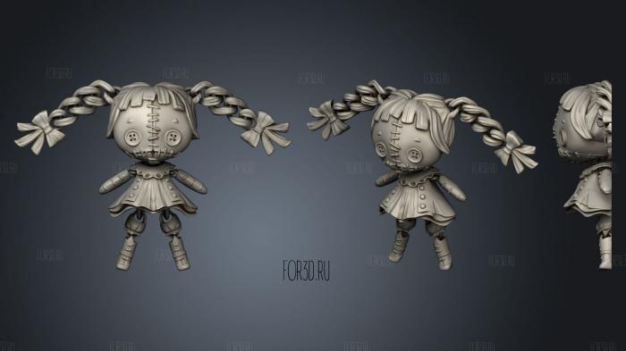 Voodoo Doll stl model for CNC