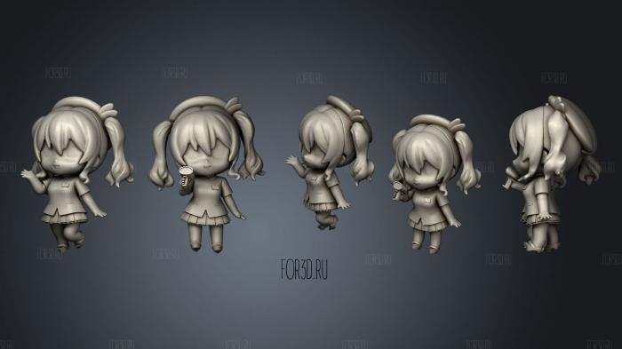 Yousoro ing Heart and Nendoroid Kashima LAWSON stl model for CNC