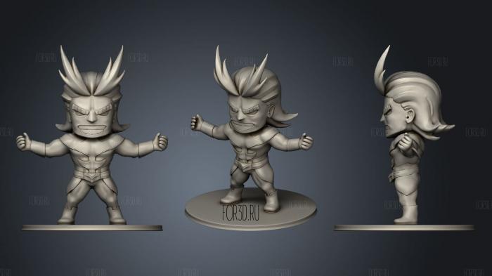 All Might stl model for CNC