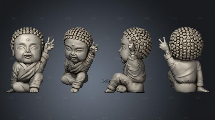 Baby Buddha Paz Rosa 3d stl модель для ЧПУ