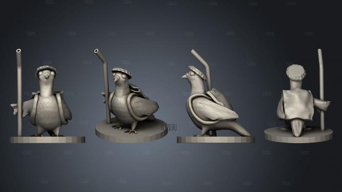 Bird Adventurers Pigeon 3d stl модель для ЧПУ