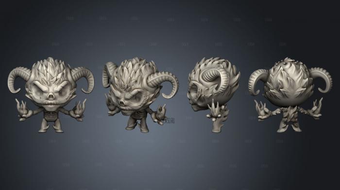 Chibi Cthulhu Cthugha stl model for CNC