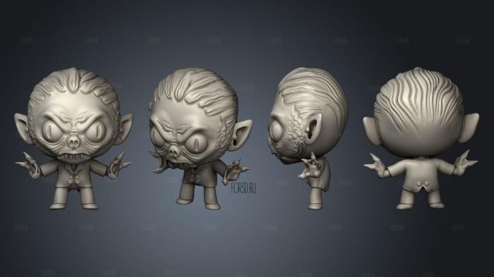 Chibi Cthulhu Innsmouth Male stl model for CNC