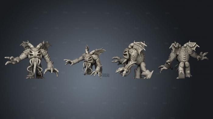 Chibi Cthulhu Large Star Spawn stl model for CNC