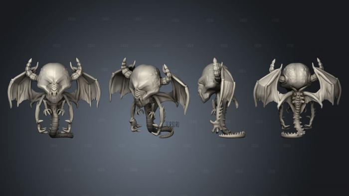 Chibi Cthulhu Night Gaunt stl model for CNC