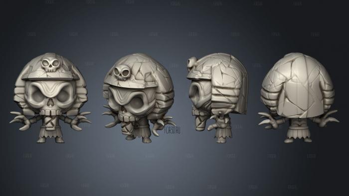 Chibi Cthulhu Pharaoh stl model for CNC