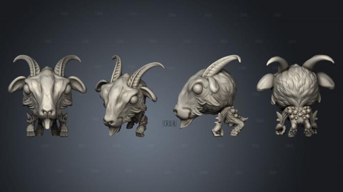 Chibi Cthulhu The Black Goat stl model for CNC