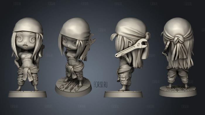 Чиби Уинри Рокбелл 3d stl модель для ЧПУ