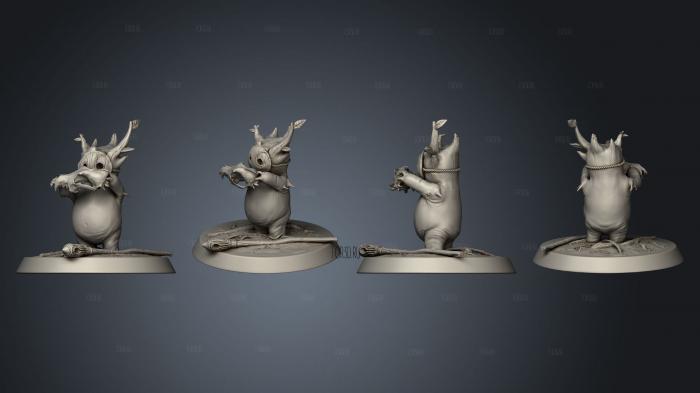 Forest Spirit Skull Base stl model for CNC