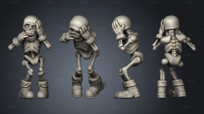 Funny Bones Nail Biter 3d stl модель для ЧПУ