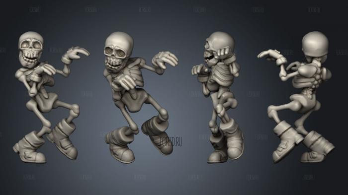 Funny Bones Thriller stl model for CNC