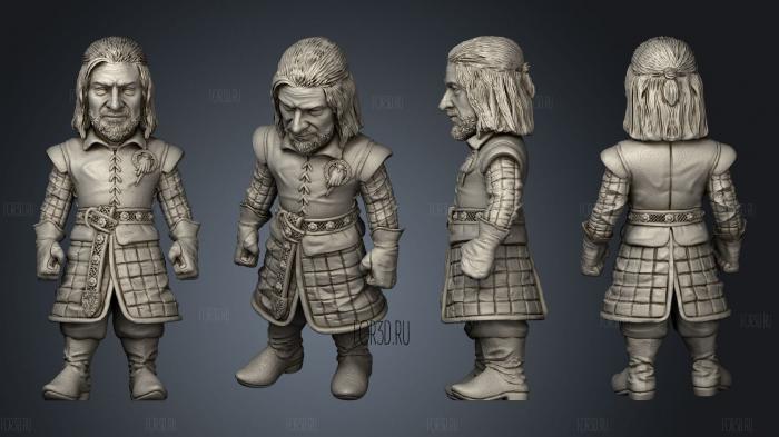 GOT Eddard Stark stl model for CNC