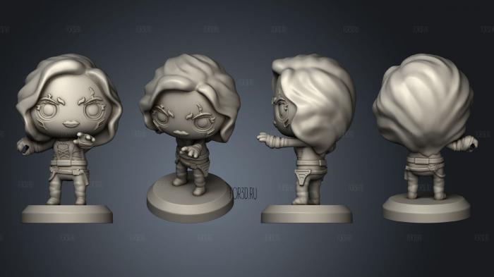 Guardians Of The Galaxy Gamora stl model for CNC