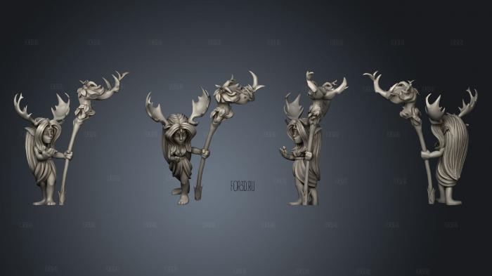 hero Elf Priestess stl model for CNC