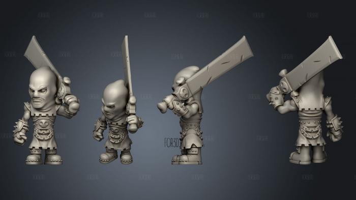 hero Executioner stl model for CNC