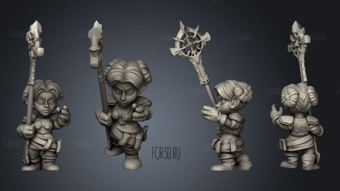 hero Gnome Magician stl model for CNC