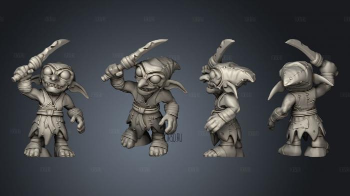 hero Goblin Drudge stl model for CNC