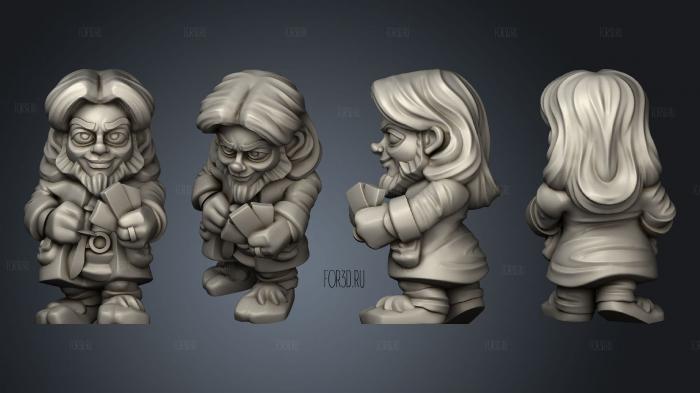 hero Halfling Gambler stl model for CNC