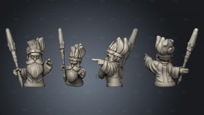 hero Halfling Mystic stl model for CNC