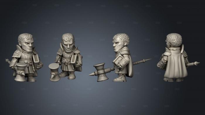 heros The Cleric stl model for CNC