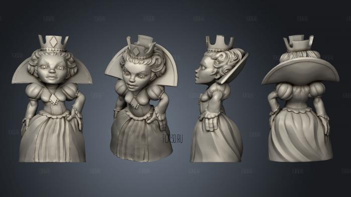 heros The Queen stl model for CNC