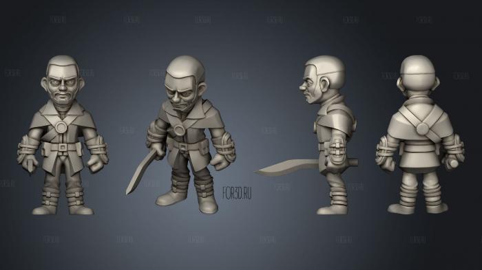 heros Villagers Constable stl model for CNC