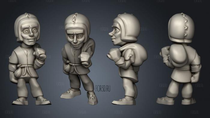 heros Villagers Peasant Male stl model for CNC