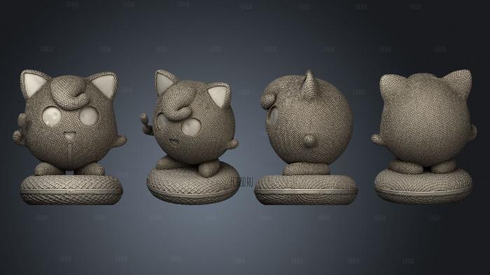 Jiggly puff stl model for CNC