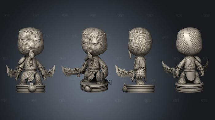 Kratos Washed stl model for CNC
