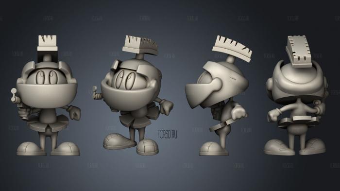 Marvin the martian stl model for CNC