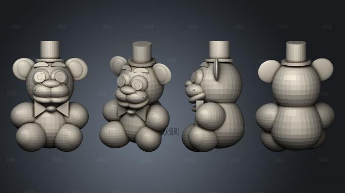 Plushie FNAF 2 4 plushs 008 stl model for CNC