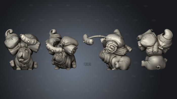 Pug Companion 3d stl модель для ЧПУ