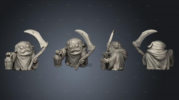 Pug Reaper 1 B stl model for CNC