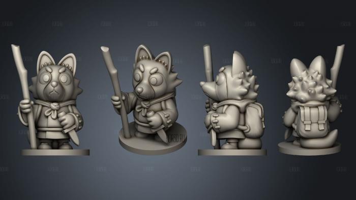 Racoon stl model for CNC