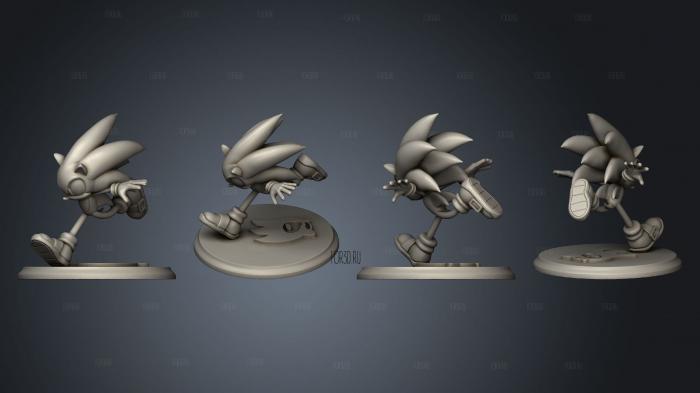 Sonic The Hedgehog stl model for CNC