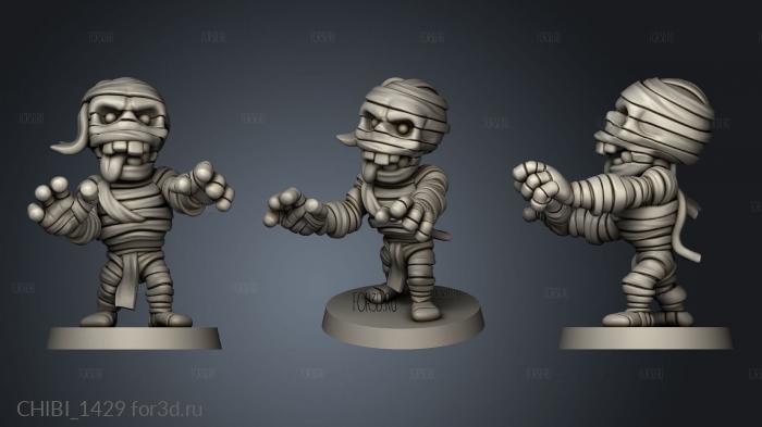 Arcadian mummy stl model for CNC