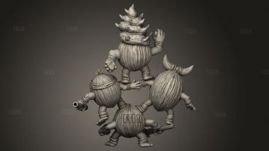 Плавающий Кокосовый Фолк-Кокосовый Орех Какамора 3d stl модель для ЧПУ