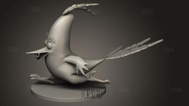 Злой Птичий Чак 3d stl модель для ЧПУ