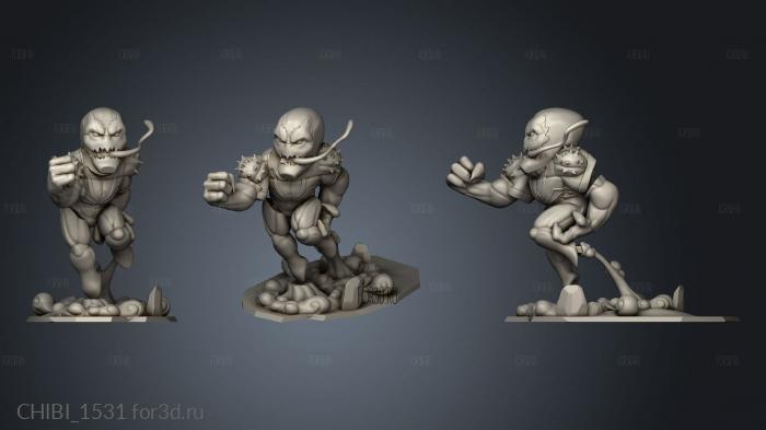 Anti Venom Chibi stl model for CNC